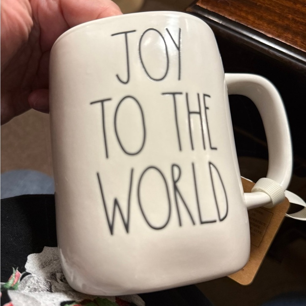 Rae Dunn Mugs:, Joy To The World NWT Ceramic - Picture 2 of 4